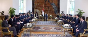الرئيس المصري يستقبل وزير التجارة6