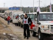 أكبر قافلة إنسانية تدخل مناطق محاصرة في سوريا
