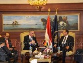 وزيرالداخليةالمصري السيد مجدى عبدالغفار  يستقبل السيد وزير الداخلية الألمانى