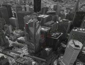 برج الألفية في سان فرانسيسكو يغور في الأرض