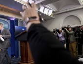 At First White House Press Briefing, No One Gets A Question