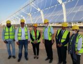 سفير الاتحاد الأوروبى يزور محطة مركزات الطاقة الشمسية ببرج العرب