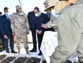 الرئيس عبد الفتاح السيسي يفتتح صباح مشروع الفيروز للاستزراع السمكي بشرق التفريعة بمحافظة بورسعيد”.