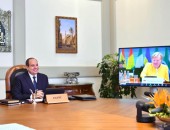 الرئيس المصري /عبد الفتاح السيسي يشارك عبر الفيديو كونفرانس في القمة الرابعة لمبادرة مجموعة العشرين للشراكة مع أفريقيا