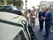 السيد الرئيس عبد الفتاح السيسي يتفقداليوم عدد من المركبات المدرعة المطورة من قبل القوات المسلحة