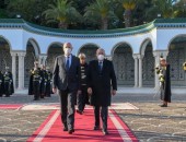 الرئيس قيس سعيد،يستقبل ، فخامة الرئيس عبد المجيد تبون، رئيس الجمهورية الجزائرية الديمقراطية الشعبية.بقصر قرطاج
