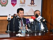 وزير الشباب والرياضة ورئيس مجلس إدارة الأهرام يشهدان عقد تسويق جائزة «The First»