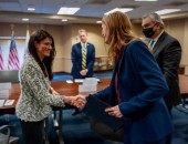 الدكتورة رانيا المشاط وزيرة التعاون الدولي تلتقي رئيسة الوكالة الأمريكية للتنمية الدولية خلال اجتماعات الربيع بواشنطن