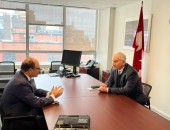 سفير مصر فى كندا يلتقى مستشار رئيس وزراء كندا للشئون السياسة والدفاعية