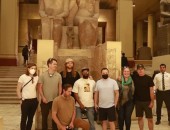 المتحف المصري بالتحرير يستضيف فرقة مارون فايف العالمية على هامش زيارتهم لمصر