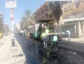 بالصور.. إزالة الأسوار المخالفة والتعديات بحي القنطرة ورصف عدد من الشوارع بمدينة كفر الشيخ