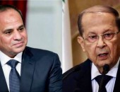 السيد الرئيس عبد الفتاح السيسي يتلقي اتصالاً هاتفياً من رئيس الجمهورية اللبنانية العماد ميشال عون”.