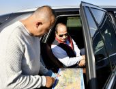 السيد الرئيس عبدالفتاح السيسي يتفقد الأعمال الإنشائية لتطوير عدد من الطرق والمحاور بالقاهرة الكبرى”.