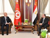 السيد الرئيس عبد الفتاح السيسي يلتقي مع الرئيس التونسي “قيس سعيد”، بالعاصمة الرياض.