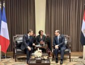 السيد الرئيس عبدالفتاح السيسي يلتقى بالرئيس الفرنسي ماكرون على هامش مؤتمر “بغداد للتعاون والشراكة”،بالاردن.