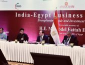 السيد الرئيس عبد الفتاح السيسى يشارك في نيودلهي في اجتماع موسع لرؤساء كبرى الشركات الهندية ورجال الاعمال الهنود