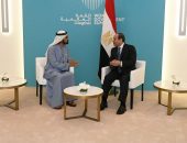 السيد الرئيس عبد الفتاح السيسي يلتقى مع الشيخ محمد بن راشد آل مكتوم، نائب رئيس دولة الإمارات العربية المتحدة رئيس مجلس الوزراء حاكم إمارة دبي.