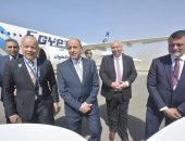 وزير الطيران المدنى يشهد مراسم تسليم أولى طائرات الشركة الوطنية مصر للطيران من طراز الإيرباص A321 NEO