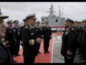 المتحدث العسكري:قائد القوات البحرية يرفع العلم المصرى على الفرقاطة ” القهار ” طراز (MEKO- A200) …