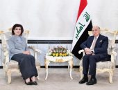 نائب رئيس مجلس الوزراء وزير الخارجيَّة العراقي يستقبل السفيرة صفية السهيل