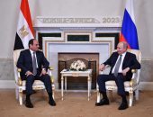السيد الرئيس عبد الفتاح السيسي يلتقي مع الرئيس الروسي فلاديمير بوتين، في “قصر قسطنطين” بمدينة سان بطرسبرج.
