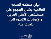 بيان منظمة الصحة العالمية بشأن الهجوم على مستشفى الأهلي العربي والإصابات الكبيرة التي نتجت عنه
