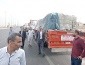 «التموين» ترسل 6 شاحنات محملة بـ 5400 بطانية و600 مرتبة إلى الأشقاء في غزة