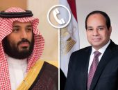 السيد الرئيس عبد الفتاح السيسي اتصالاً هاتفياً من صاحب السمو الملكي الأمير محمد بن سلمان، ولي العهد رئيس مجلس الوزراء بالمملكة العربية السعودية.