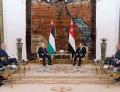السيد الرئيس عبد الفتاح السيسي،يستقبل بقصر الاتحادية، الرئيس الفلسطيني محمود عباس.