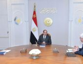 السيد الرئيس عبد الفتاح السيسي يجتمع مع  رئيس مجلس الوزراء،ووزير التعليم العالي والبحث العلمي.
