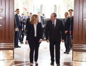 السيد الرئيس عبد الفتاح السيسي يستقبل رئيسة الوزراء الإيطالية “جورجيا ميلوني” على هامش القمة المصرية الأوروبية