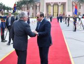 السيد الرئيس عبد الفتاح السيسي يودع الملك عبد الله الثاني بن الحسين، ملك المملكة الأردنية الهاشمية