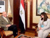 السفيرة سها جندي تلتقي د. هاني الكاتب مستشار رئيس الجمهورية للشئون الزراعية وأستاذ علم الغابات بألمانيا