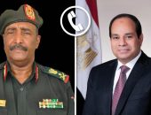 السيد الرئيس عبد الفتاح السيسي يجري اتصالاً هاتفياً مع الفريق أول عبد الفتاح البرهان، رئيس مجلس السيادة السوداني