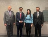 د. رانيا المشاط وزيرة التعاون الدولي تلتقي نائب رئيس شركة جوجل للشئون الحكومية والسياسات العامة خلال اجتماعات الربيع بواشنطن 2023