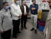 رئيس جامعة بنها يتفقد أعمال التطوير بالمستشفي الجامعي