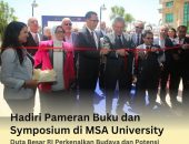 سفير جمهورية إندونيسيا لطفي رؤوف يحضر معرض الكتاب السنوي والندوة التي نظمتها جامعة MSA بالتعاون مع مؤسسة اليوم برس وهيئة الكتاب العامة المصرية