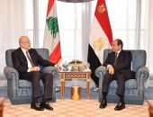 السيد الرئيس عبد الفتاح السيسي يلتقى مع السيد نجيب ميقاتي، رئيس الوزراء اللبناني.