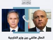 وزير الخارجية يتلقى اتصالاً هاتفياً من نظيره الأمريكى