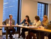 د. رانيا المشاط وزيرة التعاون الدولي تلقي الكلمة الختامية خلال اجتماع المجلس الاستشاري لمبادرة سياسات المناخ