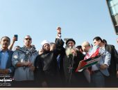 في وقفة احتجاجية حاشدة.. الحملة الرسمية للمرشح عبد الفتاح السيسي تعلن رفضها للقصف الاسرائيلي على غزة وتؤيد القيادة السياسية من إجراءات لحفظ الأمن والسلام