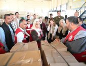 وزيرة التضامن الاجتماعي: –   فخورون بموقف القيادة السياسية من الأزمة ودعم الشعب الفلسطيني على كافة المستويات السياسية والشعبية والإنسانية.