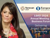 الدكتورة رانيا المشاط وزيرة التعاون الدولي ومحافظ مصر لدى البنك الأوروبي لإعادة الإعمار والتنمية نائبًا لرئيس الاجتماعات السنوية للبنك لأول مرة