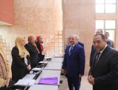 وزير العدل ورئيس الجهاز المركزي للتنظيم والإدارة يتفقدان مسابقة شغل وظائف بمصلحة الخبراء بمركز تقييم القدرات والمسابقات