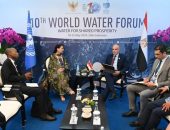 الدكتور سويلم يلتقى مدير عام اليونسكو للعلوم الطبيعية على هامش فعاليات المنتدى العالمي العاشر للمياه