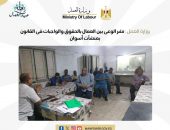 وزارة العمل : نشر الوعى بين العمال بالحقوق والواجبات فى القانون بمنشآت أسوان