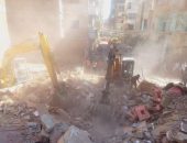 انهيار أحد المنازل القديمه بمدينة ميت غمر بشارع النبي دانيال