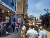 الوحده المحليه لمركز ومدينة شبين القناطر تتصدي لظاهرة الاشعالات والمخالفات