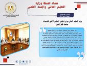 حصاد أنشطة وزارة التعليم العالي والبحث العلمي في أسبوع