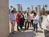 السكرتير العام المساعد يتابع  مستجدات مشروع كوبرى المزلقان على الطريق الزراعي.. ويتفقد منظومة وسير العمل بملف التصالح